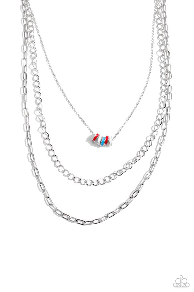 Colorful Cadet - Red - Paparazzi Necklace Image