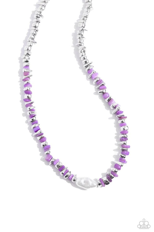 Seasonal Socialite - Purple - Paparazzi Necklace Image