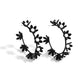 Flower Vine - Black - Paparazzi Earring Image