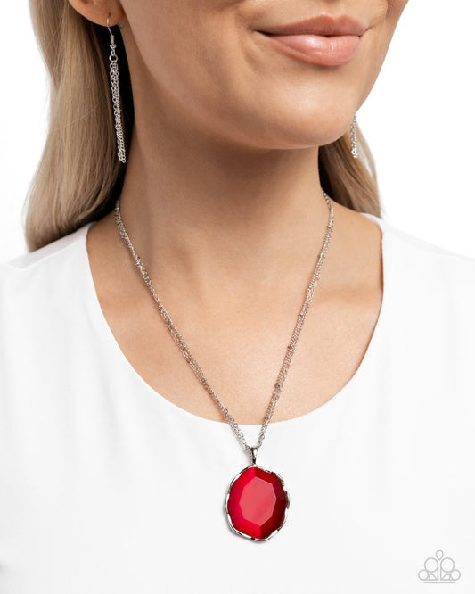 Showstopping Season - Red - Paparazzi Necklace Image