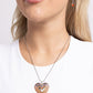 Hallucinatory Hearts - Orange - Paparazzi Necklace Image