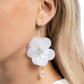 Oversized Opulence - White - Paparazzi Earring Image