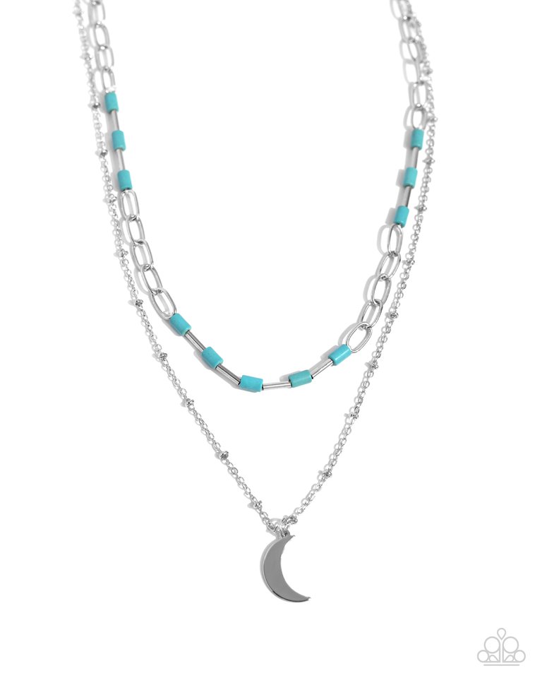 Lunar Lucidity - Blue - Paparazzi Necklace Image