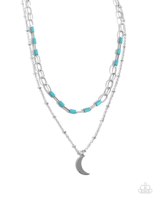 Lunar Lucidity - Blue - Paparazzi Necklace Image