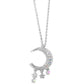 Collar Paparazzi ~ Monumento lunar - Blanco