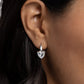 High Nobility - White - Paparazzi Earring Image