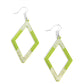 Eloquently Edgy - Green - Paparazzi Earring Image