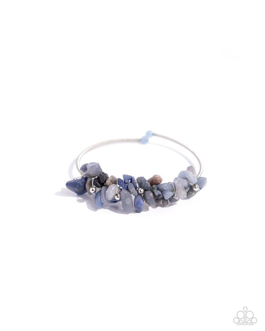 Dainty Deconstruction - Blue - Paparazzi Bracelet Image
