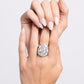 Pampered Pattern - White - Paparazzi Ring Image