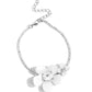 Dainty Devotee - White - Paparazzi Bracelet Image