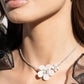 Dainty Deduction - White - Paparazzi Necklace Image