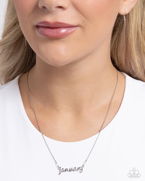 Birth Month Bling - January - Paparazzi Necklace Image