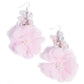 Fashionable Flower Girl - Pink - Paparazzi Earring Image