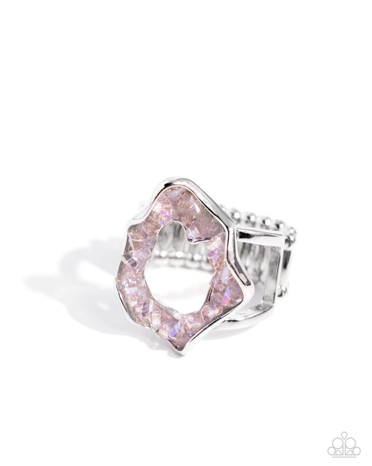 Geode Grace - Pink - Paparazzi Ring Image