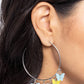 Bemusing Butterflies - Blue - Paparazzi Earring Image