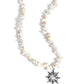 Dancing In The Sunlight - White - Paparazzi Necklace Image