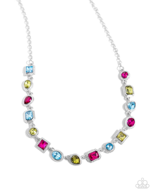 Gallery Glam - Multi - Paparazzi Necklace Image