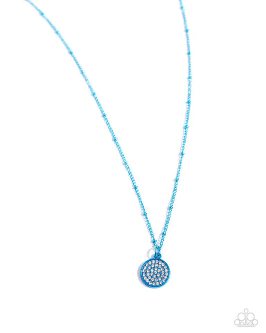 Bejeweled Basic - Blue - Paparazzi Necklace Image