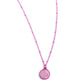 Bejeweled Basic - Pink - Paparazzi Necklace Image