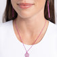 Bejeweled Basic - Pink - Paparazzi Necklace Image