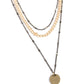 Dainty Development - Brass - Paparazzi Necklace Image