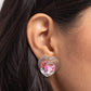 Heart-Pounding Haute - Pink - Paparazzi Earring Image