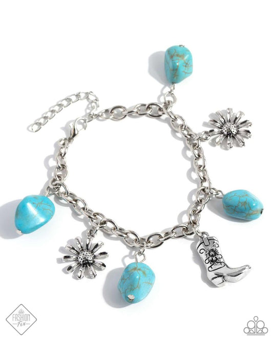 Badlands Beau - Blue - Paparazzi Bracelet Image