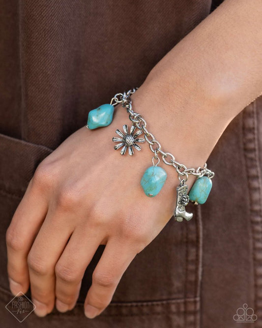 Badlands Beau - Blue - Paparazzi Bracelet Image