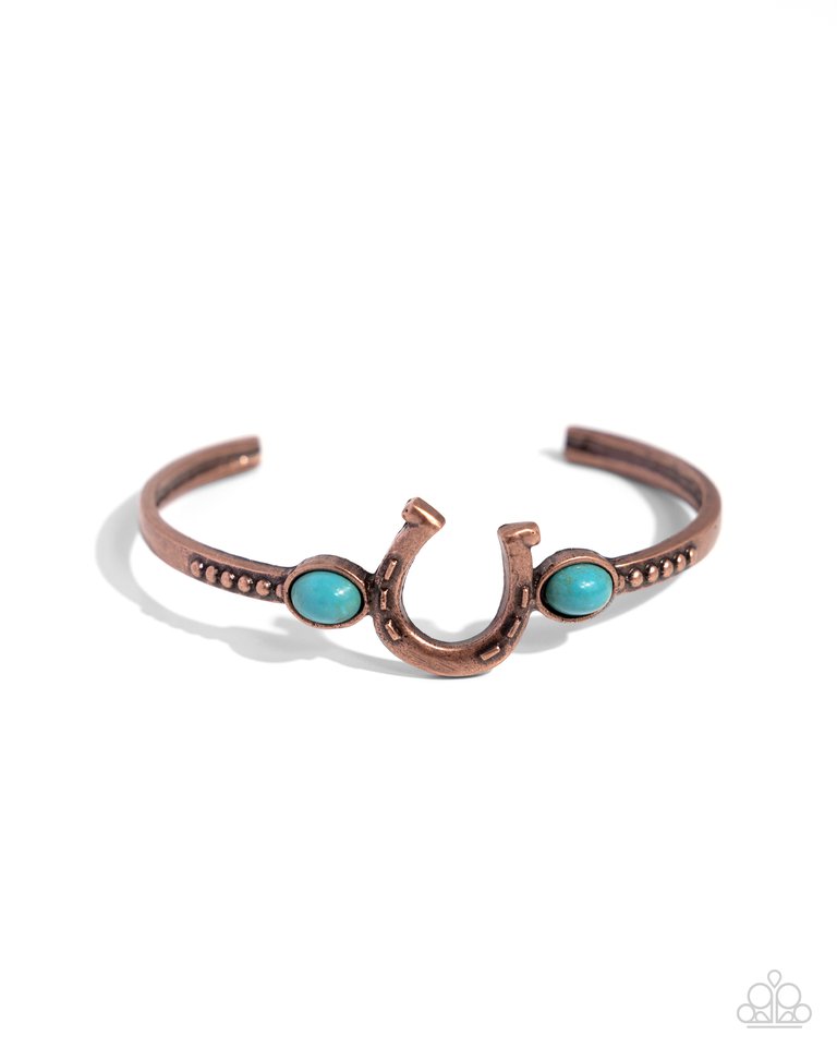 Horseshoe Habit - Copper - Paparazzi Bracelet Image