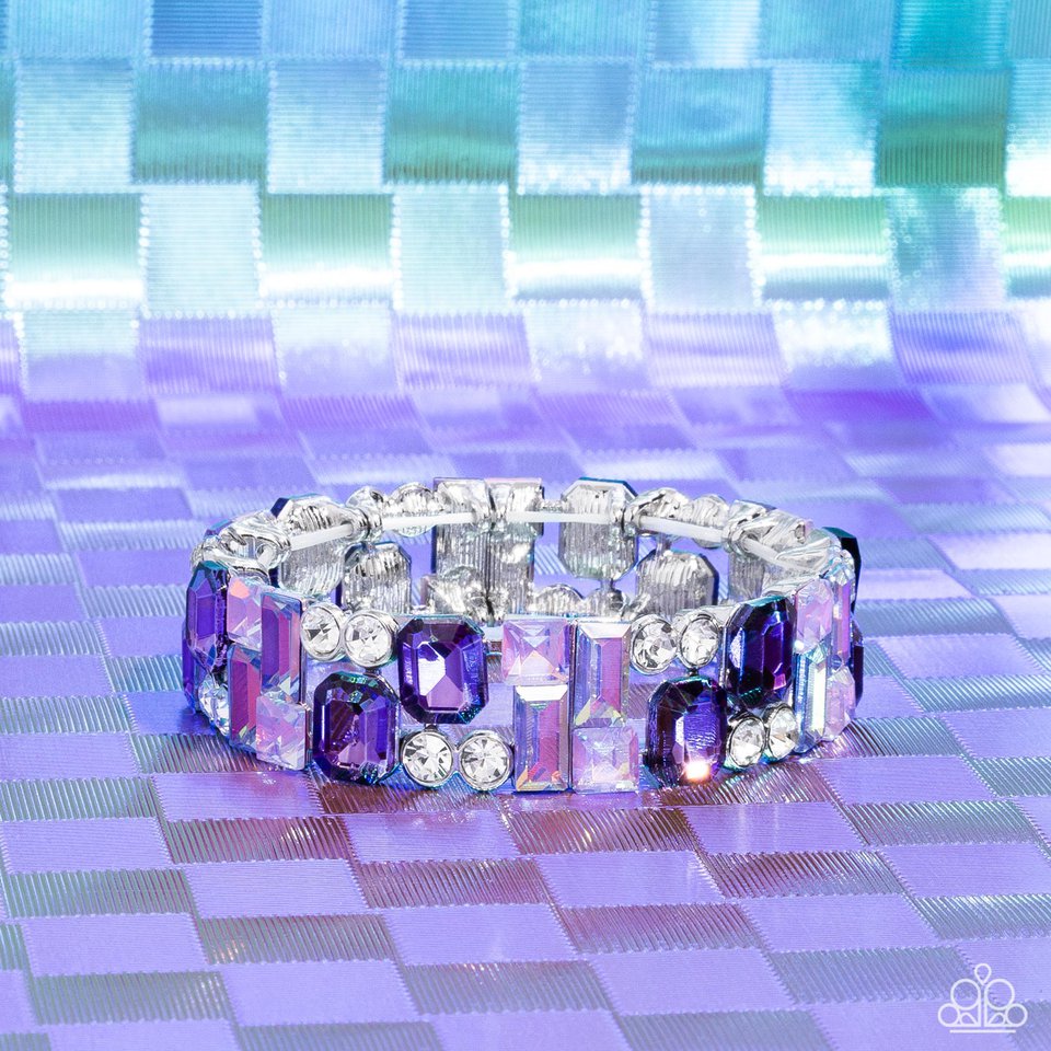 Scattered Showcase - Purple - Paparazzi Bracelet Image