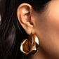 Curly Cadence - Gold - Paparazzi Earring Image
