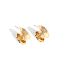 Curly Cadence - Gold - Paparazzi Earring Image