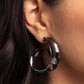 Curly Cadence - Black - Paparazzi Earring Image
