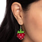 Strawberry Sentiment - Red - Paparazzi Earring Image