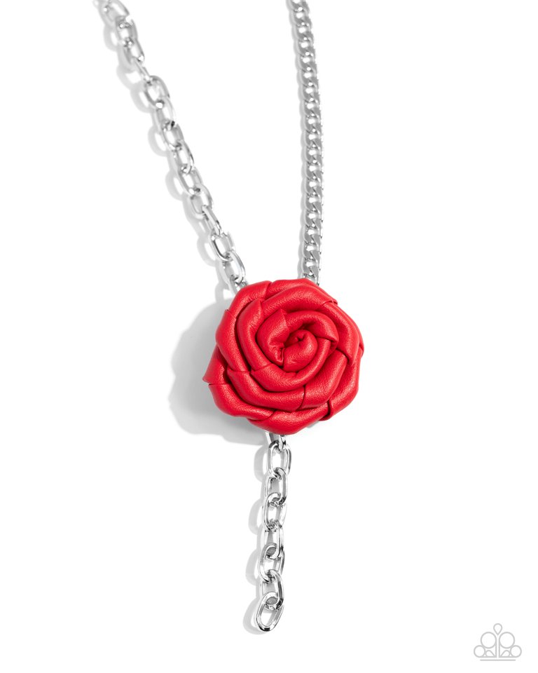 ROSE and Cons - Red - Paparazzi Necklace Image