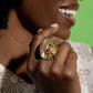 Broach Break - Gold - Paparazzi Ring Image