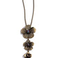 Wallflower Whimsy - Brass - Paparazzi Necklace Image