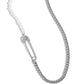Safety Pin Style - White - Paparazzi Necklace Image