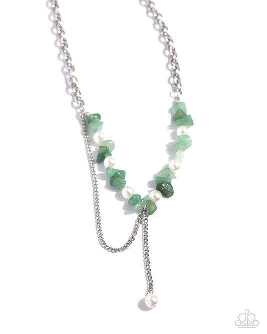 Nostalgically Noble - Green - Paparazzi Necklace Image