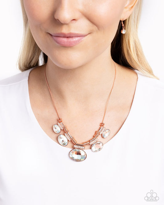 Socialite Status - Copper - Paparazzi Necklace Image