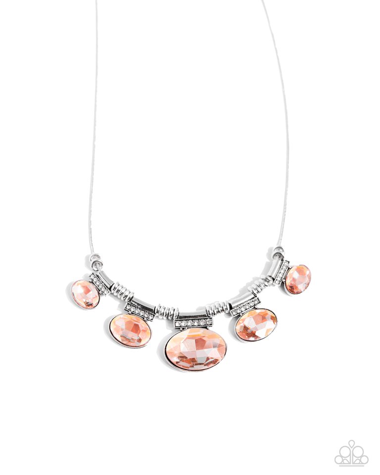 Socialite Status - Orange - Paparazzi Necklace Image