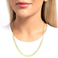 Colored Cadence - Yellow - Paparazzi Necklace Image