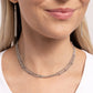 Satellite Strands - Silver - Paparazzi Necklace Image