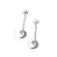 Celestial Change - White - Paparazzi Earring Image