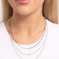 Luxe Layers - White - Paparazzi Necklace Image