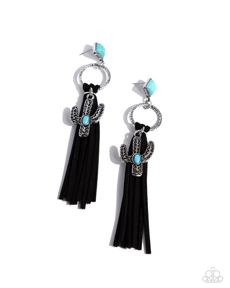 Southwestern Season - Black - Paparazzi Earring Image