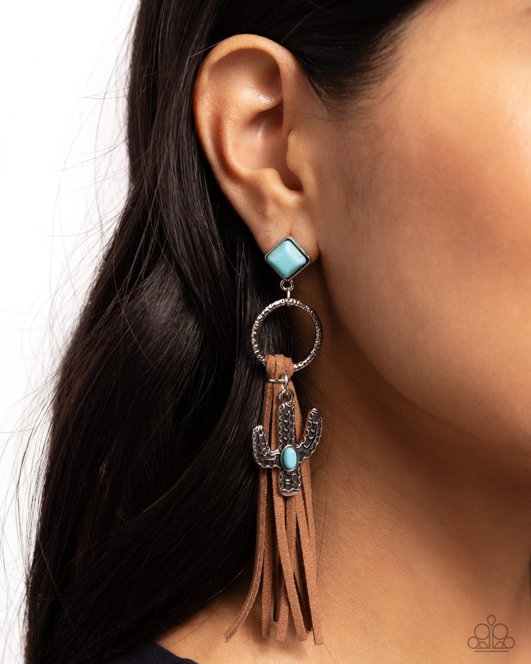 Southwestern Season - Brown - Paparazzi Earring Image