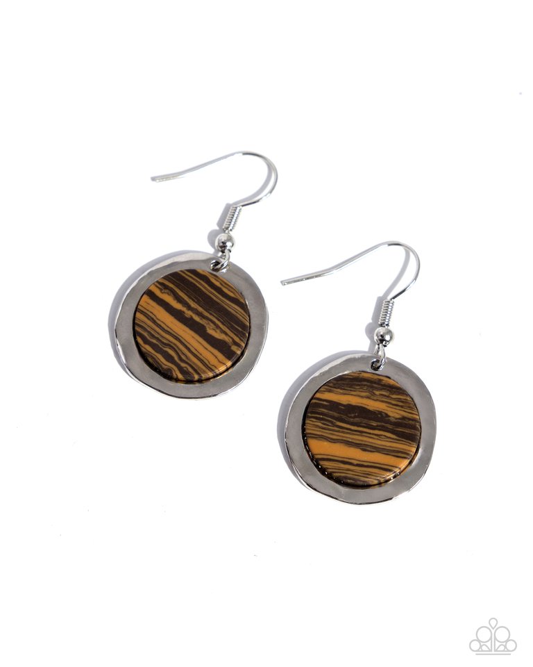 Pendant Paradox - Brown - Paparazzi Earring Image