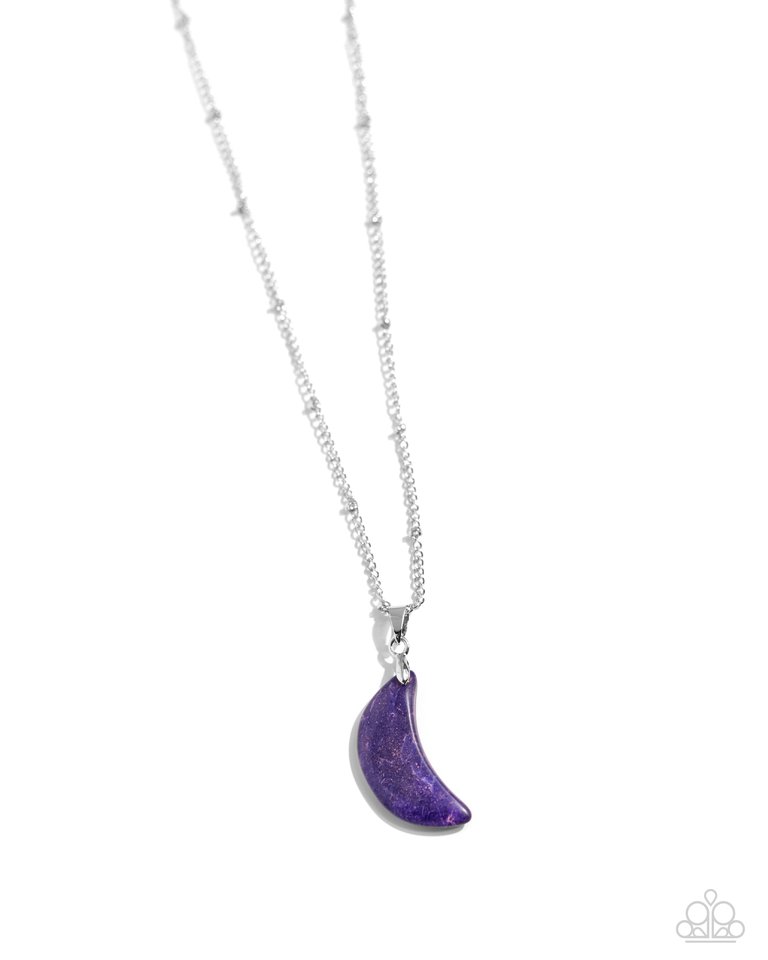 Lunar Lesson - Purple - Paparazzi Necklace Image