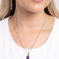 Lunar Lesson - Purple - Paparazzi Necklace Image